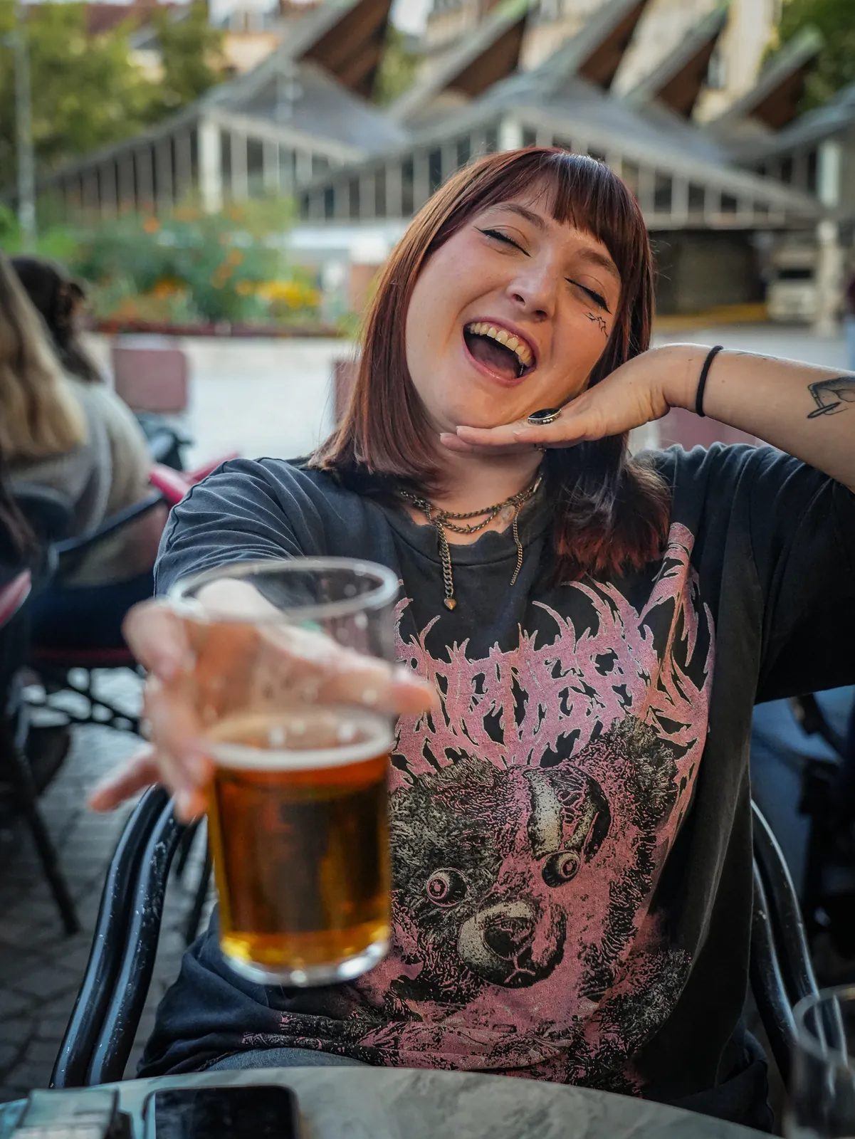 Bière servie au Café de Rouen